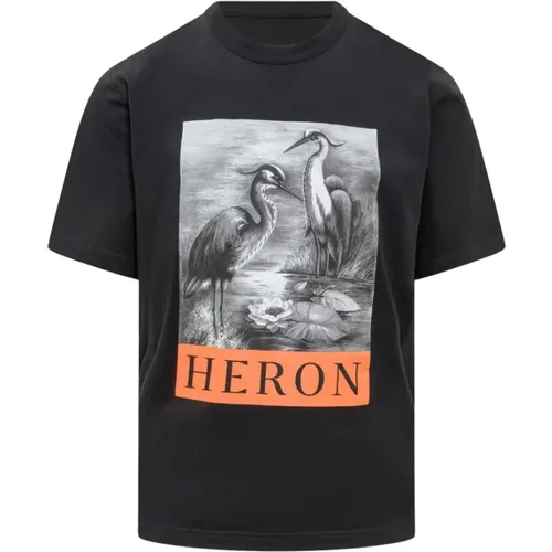 Graphic-Print Tee , male, Sizes: M - Heron Preston - Modalova