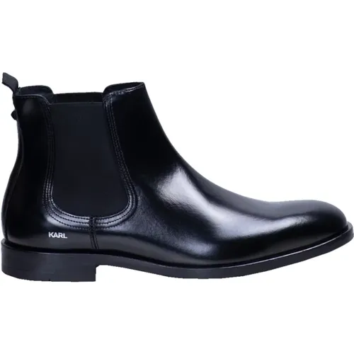 Chelsea Boots with Logo Detail , male, Sizes: 11 UK - Karl Lagerfeld - Modalova