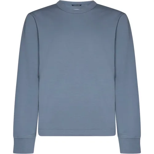 Metropolis Sweater -Grey Jersey Texture , male, Sizes: S, M, L - C.P. Company - Modalova