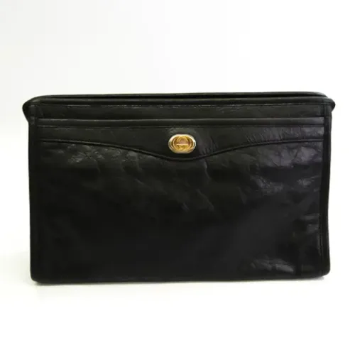 Pre-owned Leather Gucci Clutch , female, Sizes: ONE SIZE - Gucci Vintage - Modalova