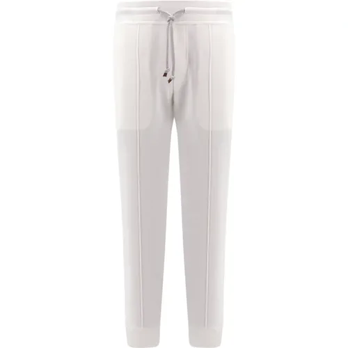 Cotton Trousers Elastic Waistband , male, Sizes: L, M, S, 2XL - BRUNELLO CUCINELLI - Modalova
