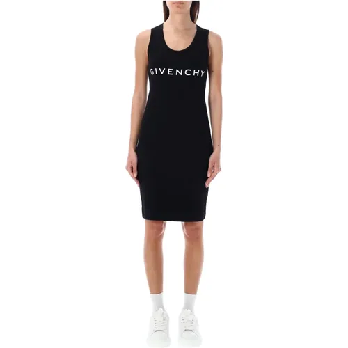 Schwarzes Tank Top Midi Kleid , Damen, Größe: M - Givenchy - Modalova