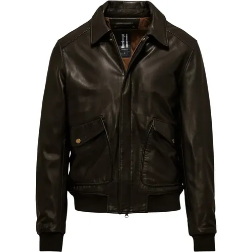 Balt Leather Jacket , male, Sizes: XL - BomBoogie - Modalova