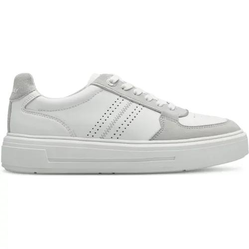 Weiße Graue Sneakers für Frauen , Damen, Größe: 40 EU - s.Oliver - Modalova