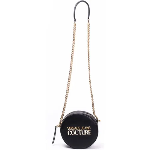 Logo Lock Round Bag , female, Sizes: ONE SIZE - Versace Jeans Couture - Modalova