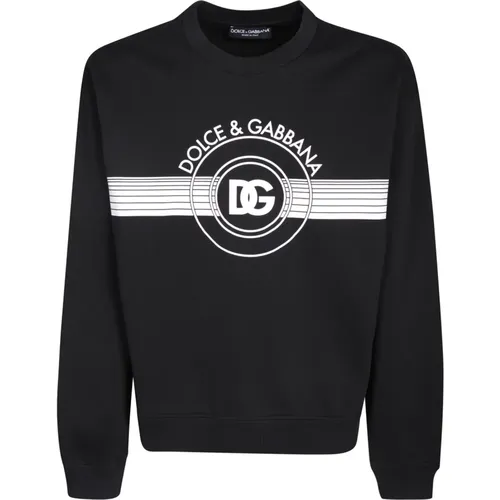 Schwarzer Sweatshirt - Ultimativer Komfort und Stil , Herren, Größe: M - Dolce & Gabbana - Modalova