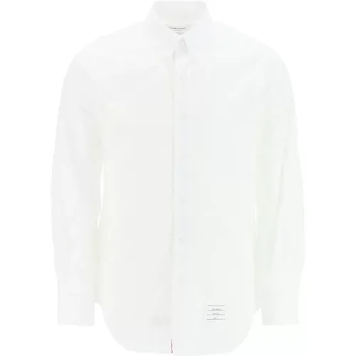 Klassisches Popeline-Hemd mit Button-Down-Kragen,Formal Shirts - Thom Browne - Modalova