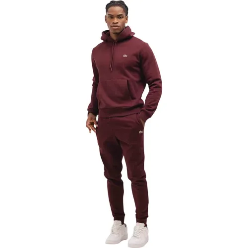 Hooded Tracksuit Men Dark , male, Sizes: M, XS, S, XL, L - Lacoste - Modalova