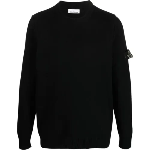 Wool Crew Neck Sweater , male, Sizes: S, XL, L - Stone Island - Modalova