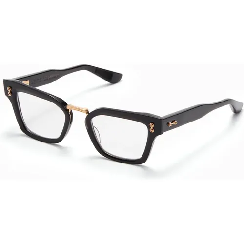 Schwarze Kristall Cat-Eye Brille - Akoni - Modalova