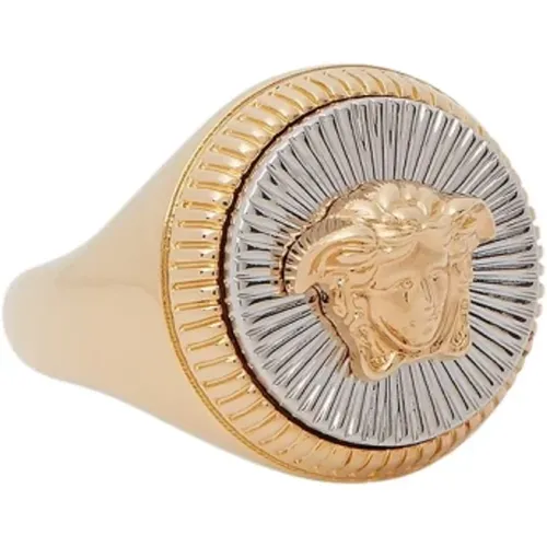 Großer Medusa Ring , Damen, Größe: 48 MM - Versace - Modalova