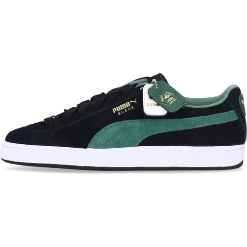 Wildleder Low Sneaker Weiß/Nacht , Herren, Größe: 41 EU - Puma - Modalova