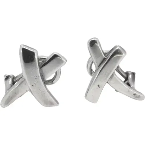 Pre-owned Silver earrings , female, Sizes: ONE SIZE - Tiffany & Co. Pre-owned - Modalova