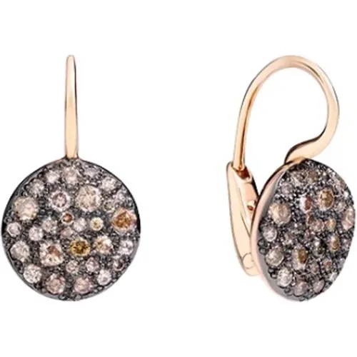 Diamond BrowM Sand Earrings , female, Sizes: ONE SIZE - Pomellato - Modalova