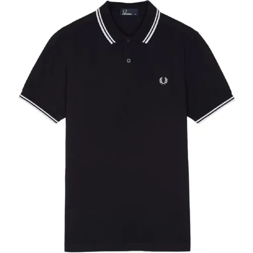 Polo Shirt Double Stripe , male, Sizes: L, 2XL - Fred Perry - Modalova