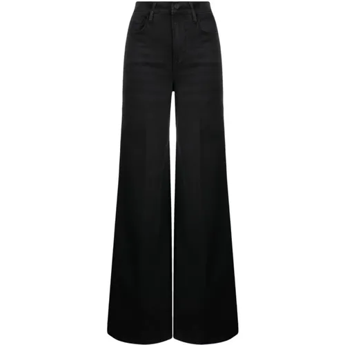 High Flare Wide Trousers , female, Sizes: W26 - Frame - Modalova