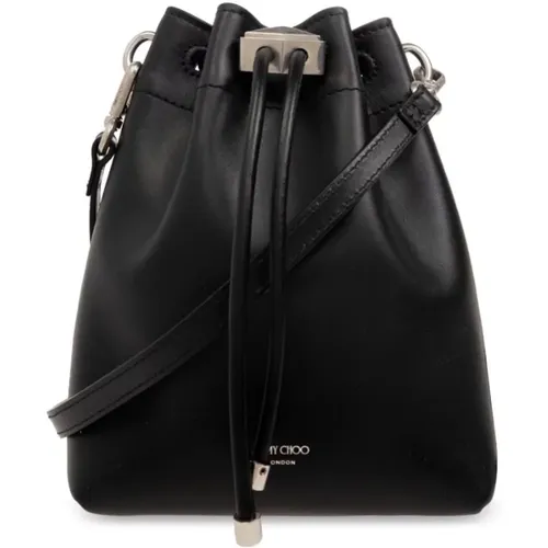 Leather Shoulder Bag Drawstring , female, Sizes: ONE SIZE - Jimmy Choo - Modalova