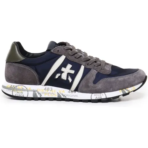 Eric Model Sneakers Grey Blue , male, Sizes: 10 UK, 7 UK, 5 UK, 9 UK, 8 UK, 11 UK, 6 UK - Premiata - Modalova