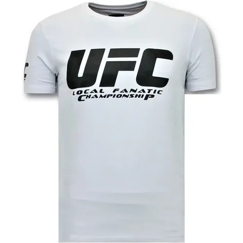 Herren T-Shirt Print - UFC Meisterschaft Basic , Herren, Größe: 2XL - Local Fanatic - Modalova