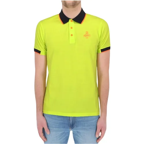 Contrast Collar Cotton Polo Shirt , male, Sizes: XL, S, L, 2XL - RefrigiWear - Modalova