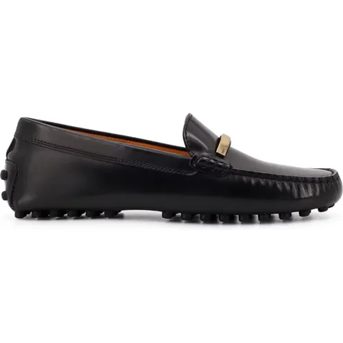 Patent Leather Loafer with Metal Detail , female, Sizes: 4 1/2 UK, 3 UK, 3 1/2 UK, 5 UK, 4 UK, 5 1/2 UK - TOD'S - Modalova