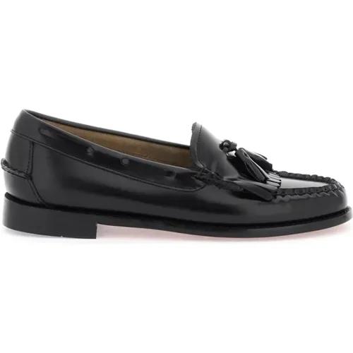 Gebürstete Leder Esther Kiltie Loafers , Damen, Größe: 37 EU - G.H. Bass & Co. - Modalova