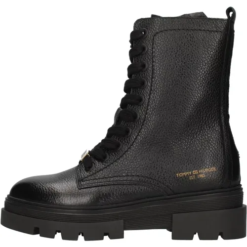 Monochromatic boots , female, Sizes: 7 UK, 3 UK, 4 UK, 8 UK, 5 UK, 6 UK - Tommy Hilfiger - Modalova