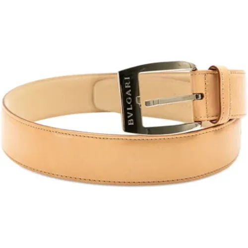 Pre-owned Leather belts , male, Sizes: ONE SIZE - Bvlgari Vintage - Modalova