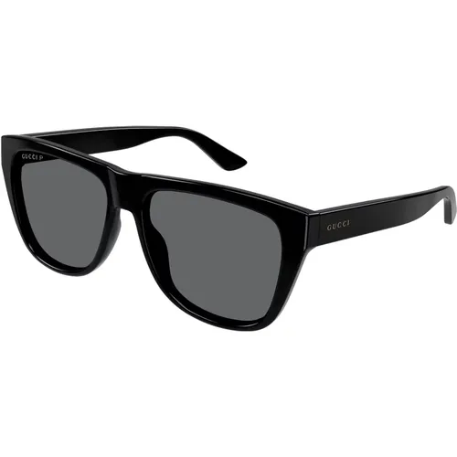 Schwarze/Graue Sonnenbrille,GG1345S 003 Sonnenbrille - Gucci - Modalova