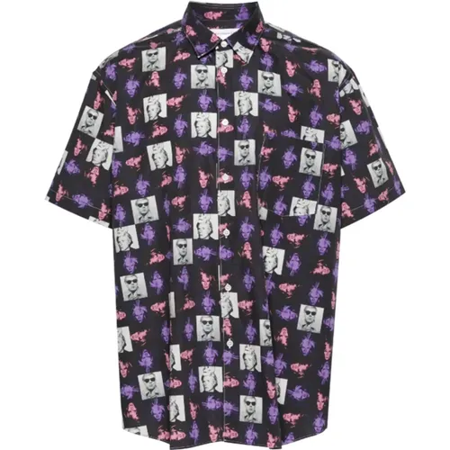 Andy Warhol Print Poplin Shirt , male, Sizes: M, L - Comme des Garçons - Modalova