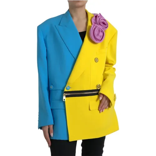 Patchwork Trench Coat Jacket - Dolce & Gabbana - Modalova