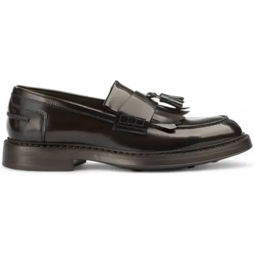 Herren Leder Loafer mit Fransen Gummisohle , Herren, Größe: 42 EU - Doucal's - Modalova