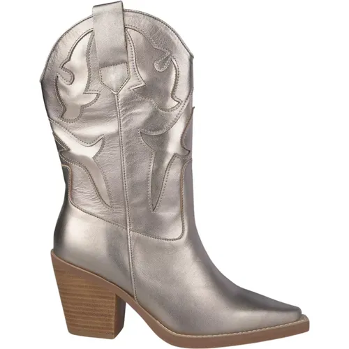 Pointed Toe Leather Boots , female, Sizes: 7 UK, 5 UK - Alma en Pena - Modalova