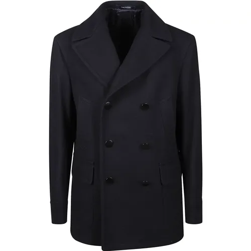 Classic Peacoat for Timeless Style , male, Sizes: L, XL, M, 2XL - Tagliatore - Modalova