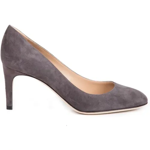 Grey Suede Pumps, Stylish and Comfortable , female, Sizes: 3 UK - Sergio Rossi - Modalova