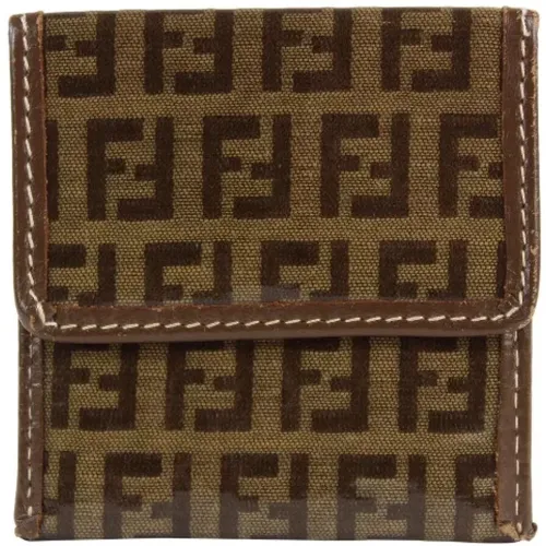 Pre-owned Canvas wallets , female, Sizes: ONE SIZE - Fendi Vintage - Modalova