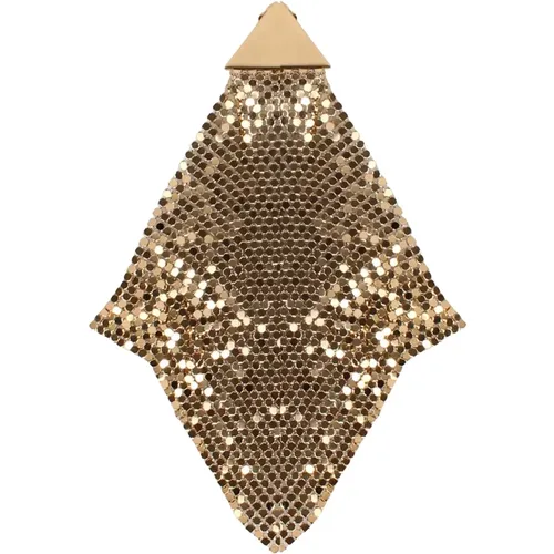 Mesh Diamond Drop Earring , female, Sizes: ONE SIZE - Paco Rabanne - Modalova