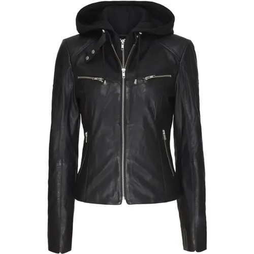 Biker With Hood 11099 , female, Sizes: M, L, XL, 2XL, S - Notyz - Modalova