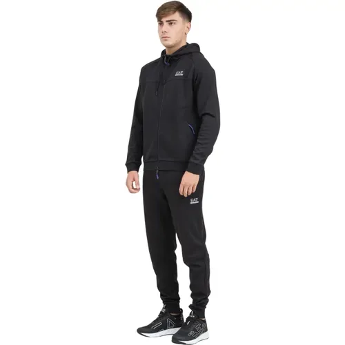 Schwarzes Herren-Trainingsset , Herren, Größe: XL - Emporio Armani EA7 - Modalova