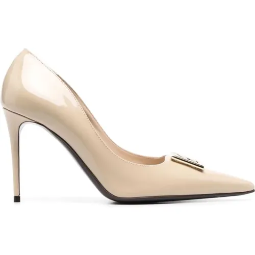 Logo Décolleté High Heel Shoes , female, Sizes: 7 UK, 6 UK, 4 1/2 UK, 3 UK - Dolce & Gabbana - Modalova