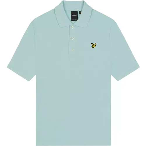 Klassisches Piqué Polo-Shirt , Herren, Größe: M - Lyle & Scott - Modalova