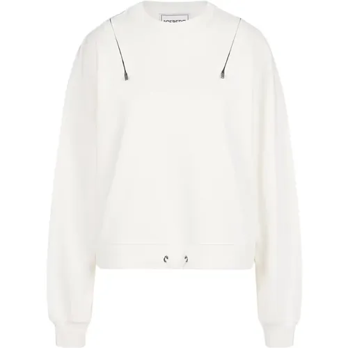 Sweatshirt mit Rundhalsausschnitt und dekorativen Reißverschlüssen , Damen, Größe: M - Iceberg - Modalova