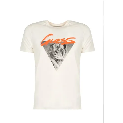 Figurbetontes T-Shirt mit Rundhalsausschnitt - Guess - Modalova