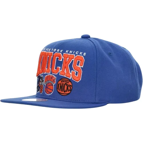 NBA Champ Stack Flat Brim Cap , male, Sizes: ONE SIZE - Mitchell & Ness - Modalova