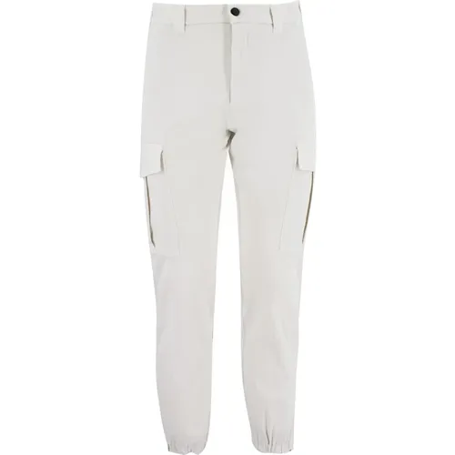 Cargo trousers with elastic bottom , male, Sizes: W36, W33, W38, W34, W32 - Eleventy - Modalova