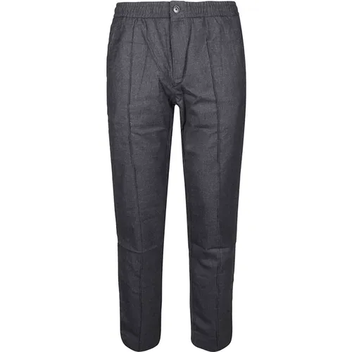 Flannel Pintuck Pants , male, Sizes: L - Michael Kors - Modalova