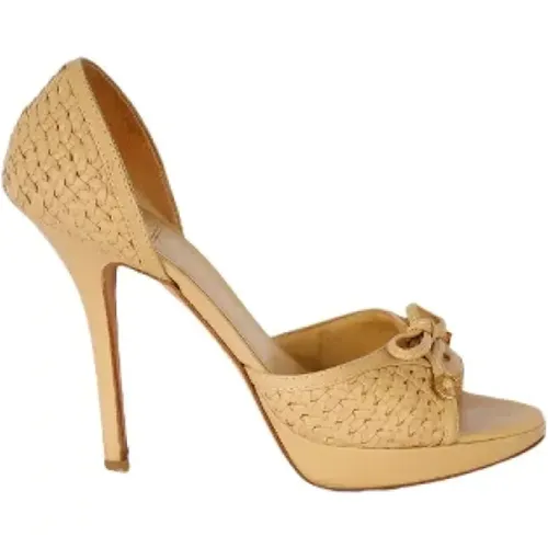 Pre-owned Leather heels , female, Sizes: 4 1/2 UK - Dior Vintage - Modalova