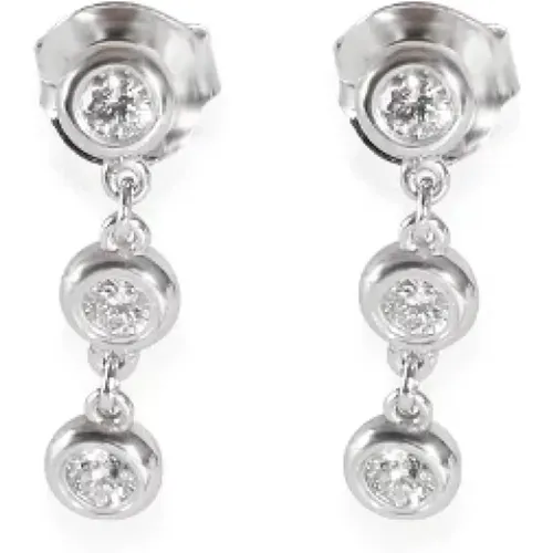 Pre-owned Silver earrings , female, Sizes: ONE SIZE - Tiffany & Co. Pre-owned - Modalova