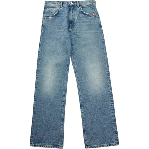 Denim Blaue Baumwolljeans , Herren, Größe: W30 - Amish - Modalova