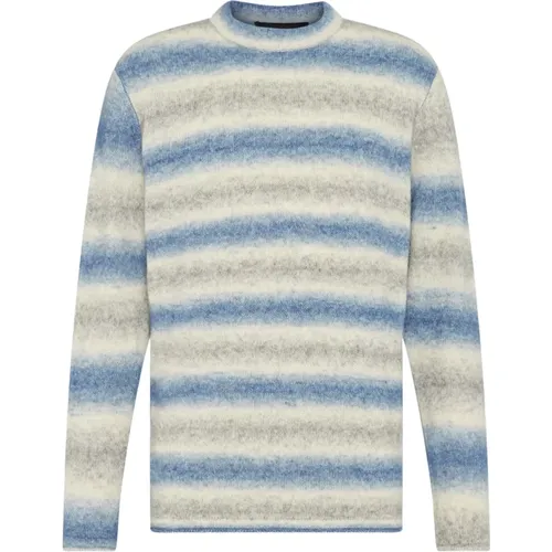 Men Striped Wool Blend Sweater , male, Sizes: L - drykorn - Modalova